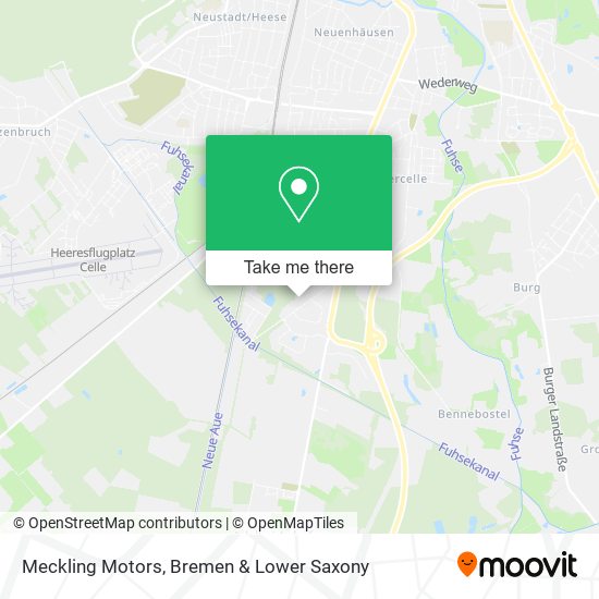 Meckling Motors map