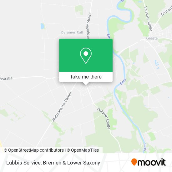 Lübbis Service map