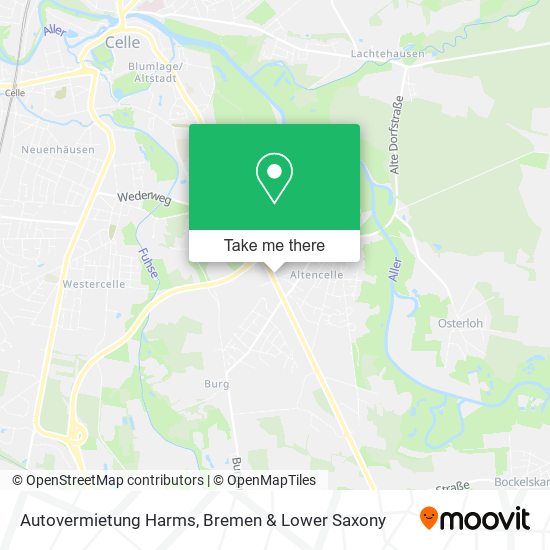 Autovermietung Harms map
