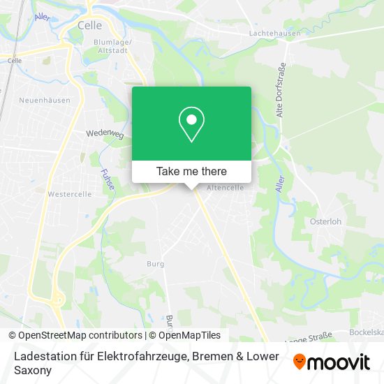 Ladestation für Elektrofahrzeuge map