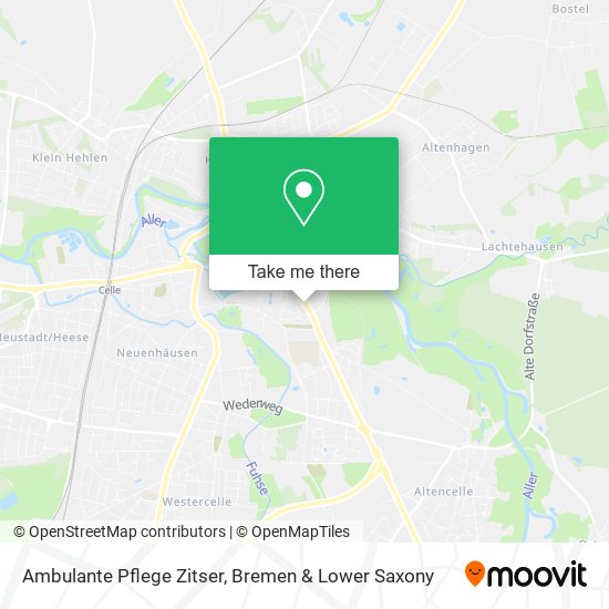 Ambulante Pflege Zitser map