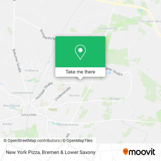 New York Pizza map