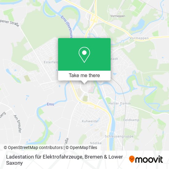 Ladestation für Elektrofahrzeuge map