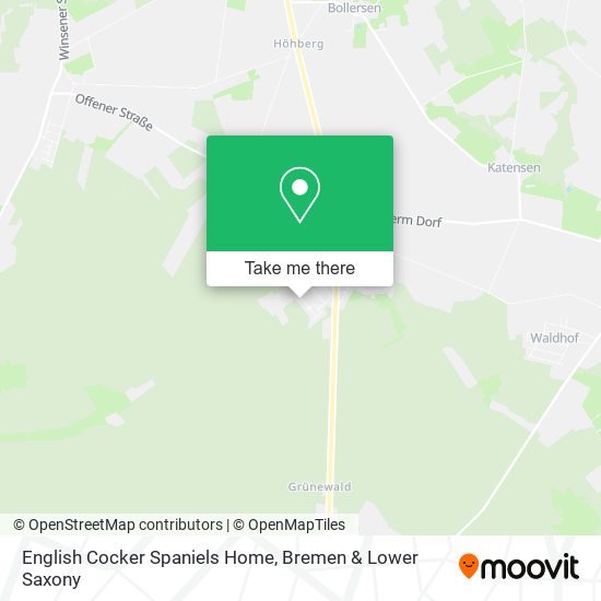 English Cocker Spaniels Home map