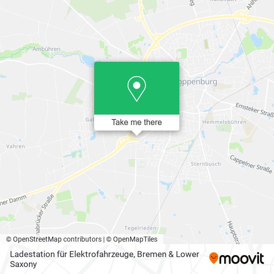Ladestation für Elektrofahrzeuge map