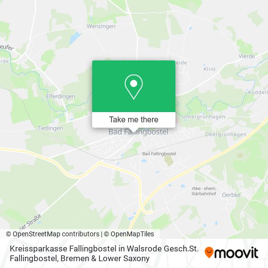 Kreissparkasse Fallingbostel in Walsrode Gesch.St. Fallingbostel map