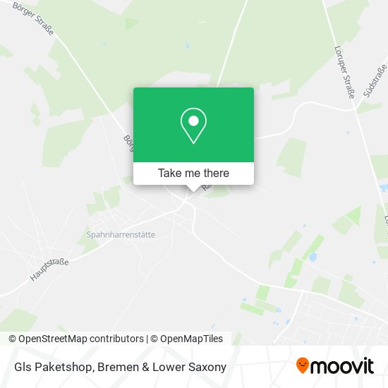 Gls Paketshop map