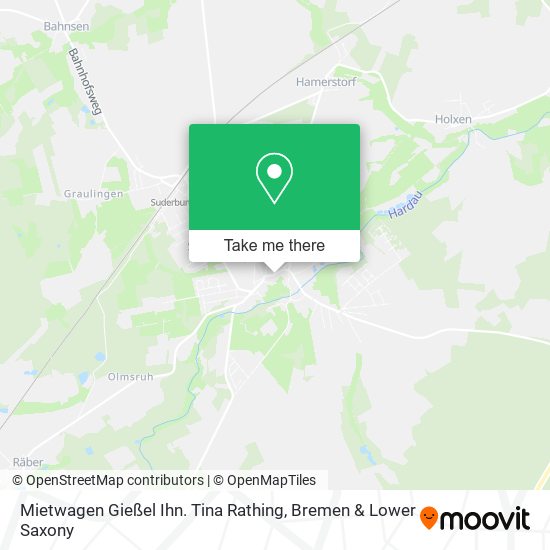 Mietwagen Gießel Ihn. Tina Rathing map