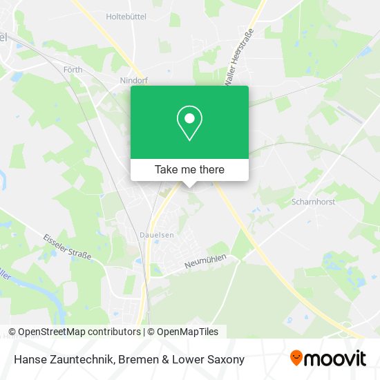 Hanse Zauntechnik map