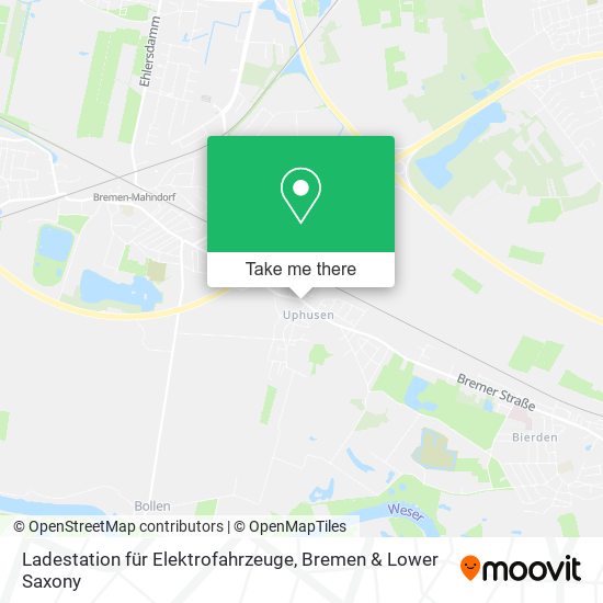 Ladestation für Elektrofahrzeuge map