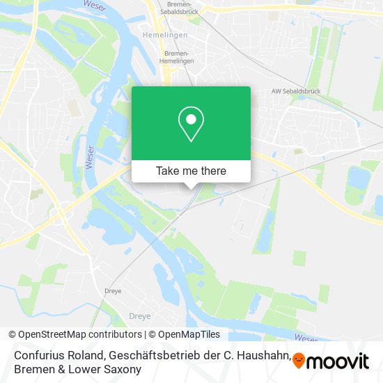 Confurius Roland, Geschäftsbetrieb der C. Haushahn map