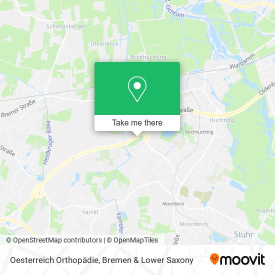Oesterreich Orthopädie map