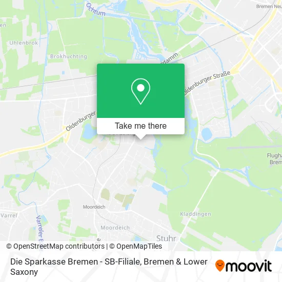 Карта Die Sparkasse Bremen - SB-Filiale