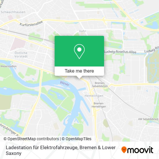 Ladestation für Elektrofahrzeuge map