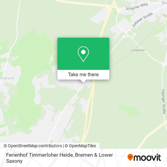 Ferienhof Timmerloher Heide map
