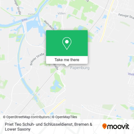 Priet Teo Schuh- und Schlüsseldienst map