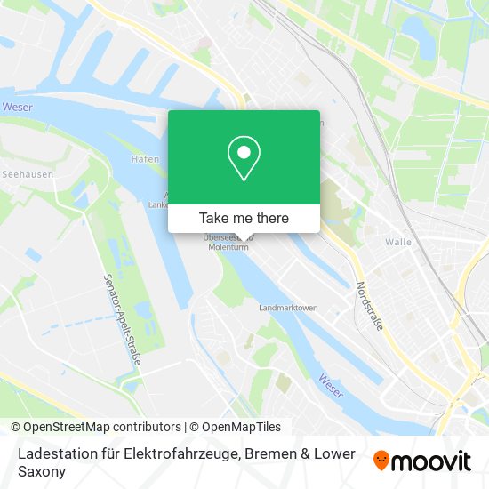 Ladestation für Elektrofahrzeuge map