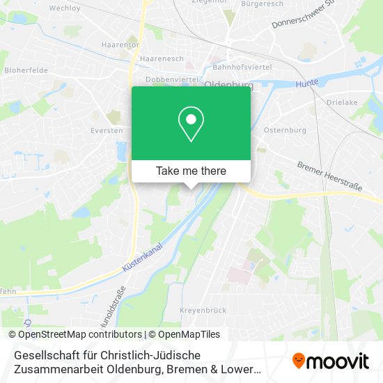 Gesellschaft für Christlich-Jüdische Zusammenarbeit Oldenburg map