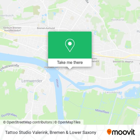 Tattoo Studio Valerink map