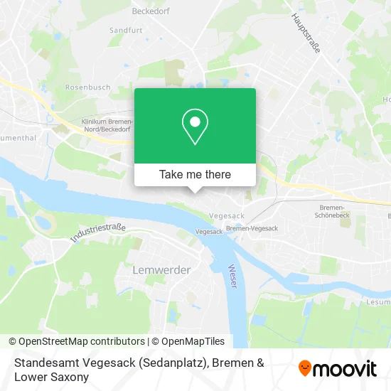 Карта Standesamt Vegesack (Sedanplatz)