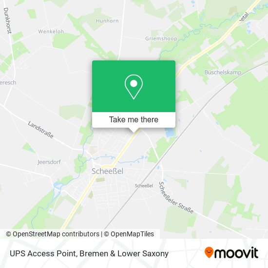 UPS Access Point map