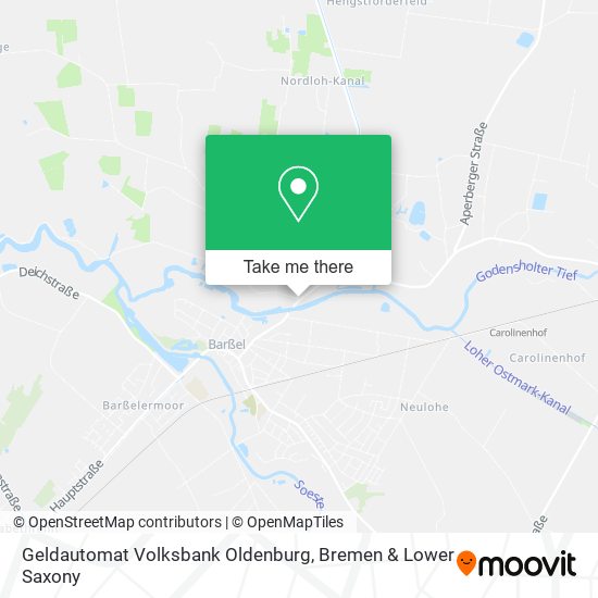 Geldautomat Volksbank Oldenburg map
