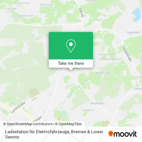 Карта Ladestation für Elektrofahrzeuge