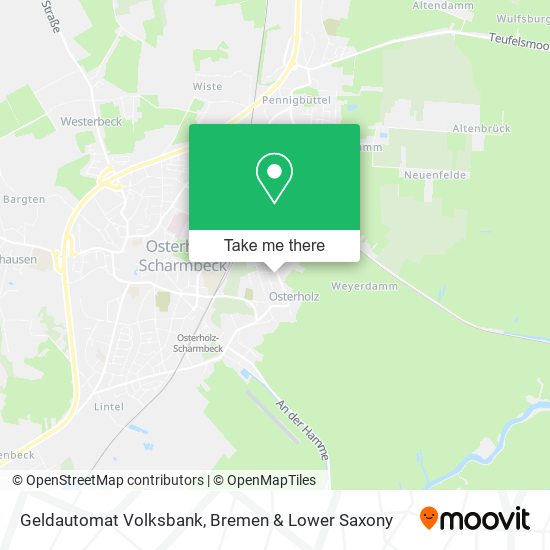 Geldautomat Volksbank map