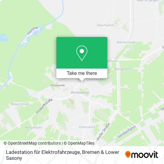 Ladestation für Elektrofahrzeuge map