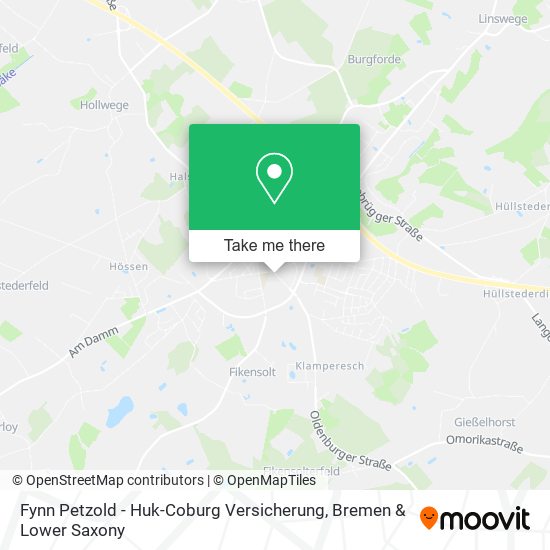 Fynn Petzold - Huk-Coburg Versicherung map