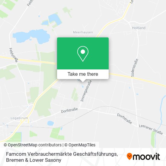 Famcom Verbrauchermärkte Geschäftsführungs map