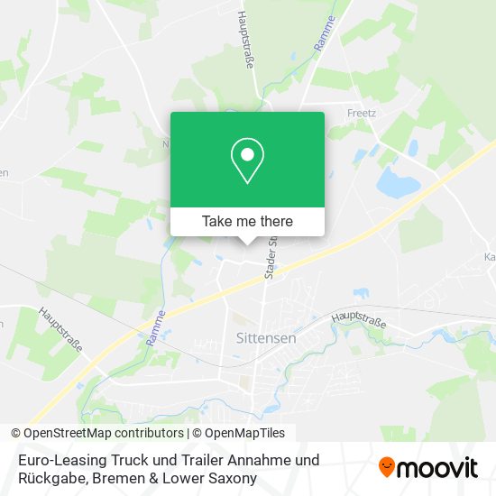 Euro-Leasing Truck und Trailer Annahme und Rückgabe map