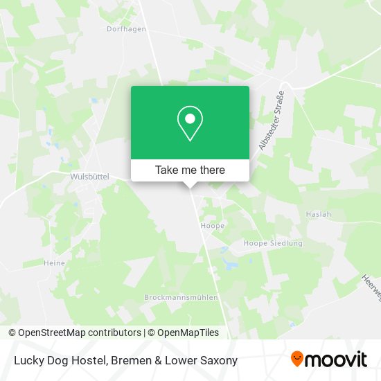 Lucky Dog Hostel map