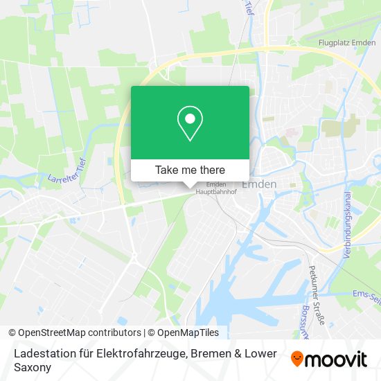 Ladestation für Elektrofahrzeuge map