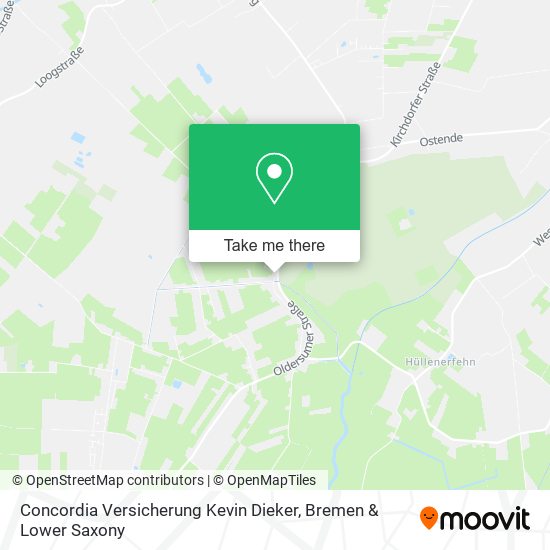 Concordia Versicherung Kevin Dieker map