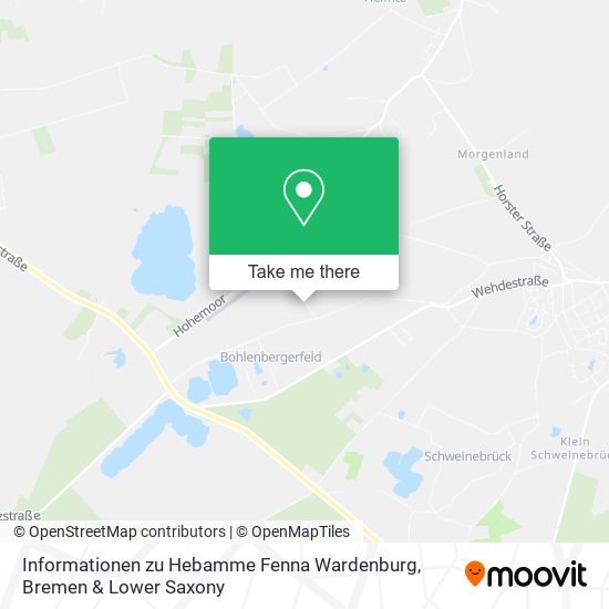 Карта Informationen zu Hebamme Fenna Wardenburg