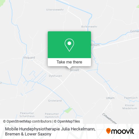 Mobile Hundephysiotherapie Julia Heckelmann map