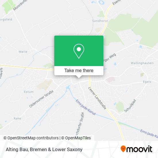 Alting Bau map