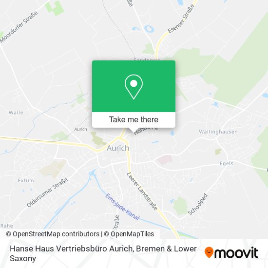 Hanse Haus Vertriebsbüro Aurich map