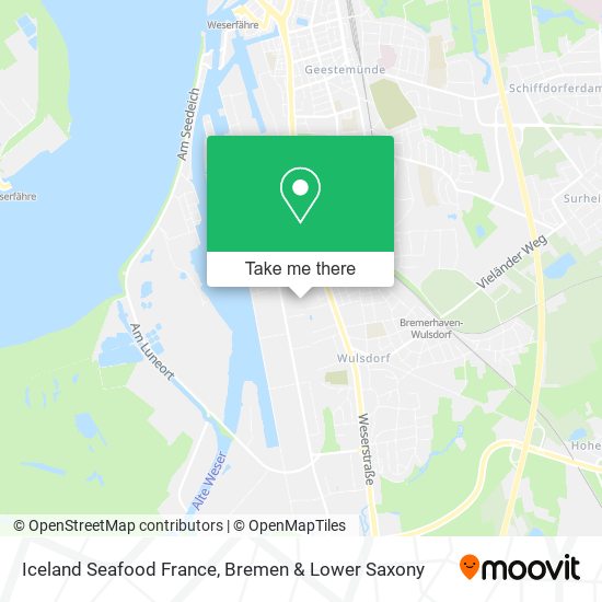 Iceland Seafood France map