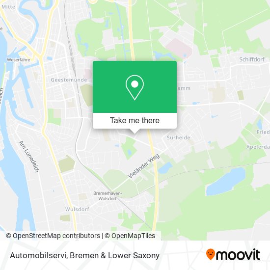 Automobilservi map