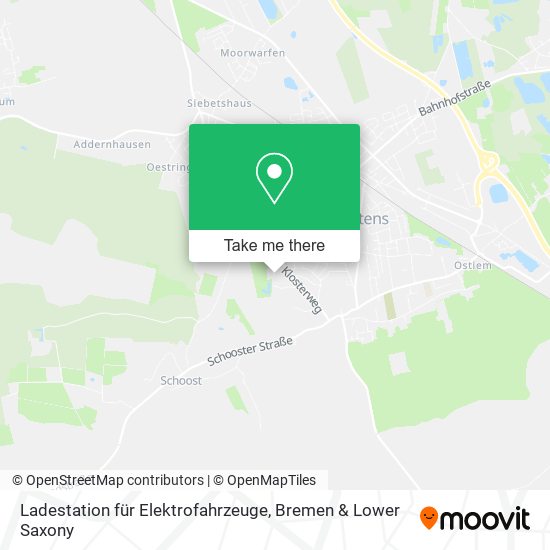Ladestation für Elektrofahrzeuge map