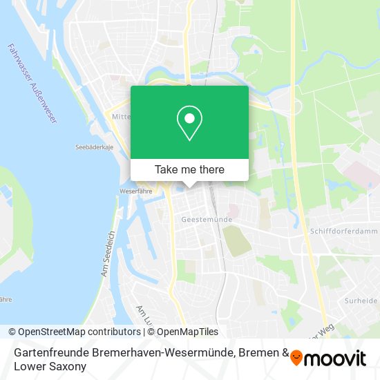 Gartenfreunde Bremerhaven-Wesermünde map
