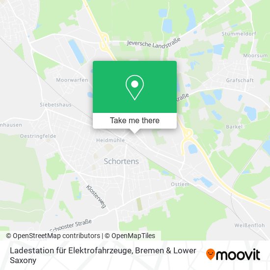 Ladestation für Elektrofahrzeuge map