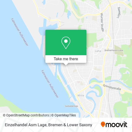 Einzelhandel Asm Lage map