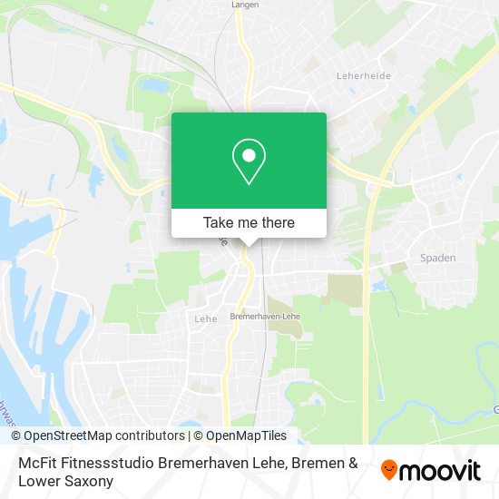 McFit Fitnessstudio Bremerhaven Lehe map