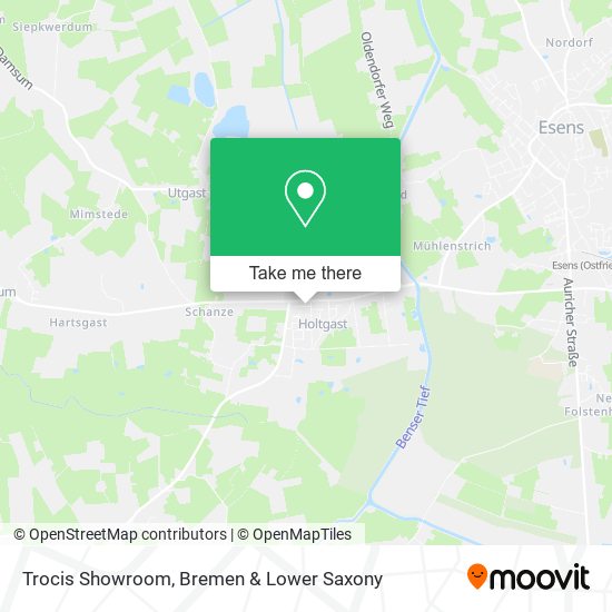 Trocis Showroom map