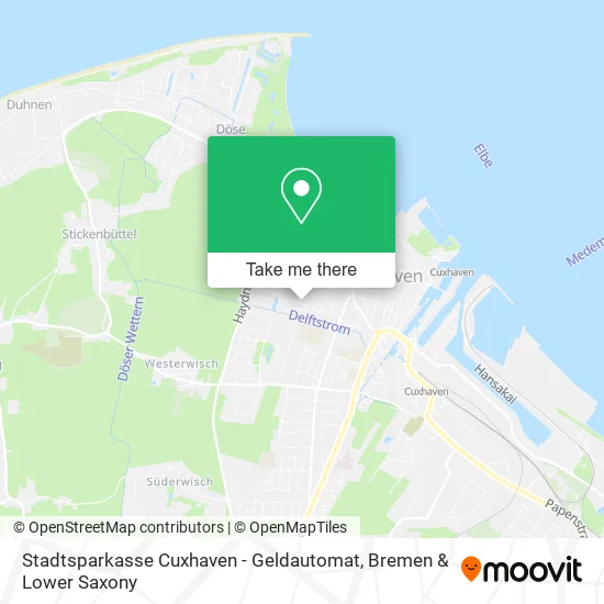 Карта Stadtsparkasse Cuxhaven - Geldautomat