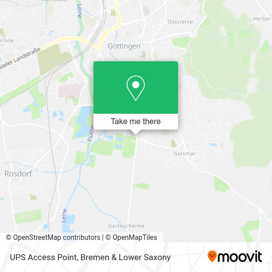 UPS Access Point map