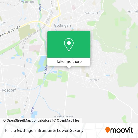 Filiale Göttingen map